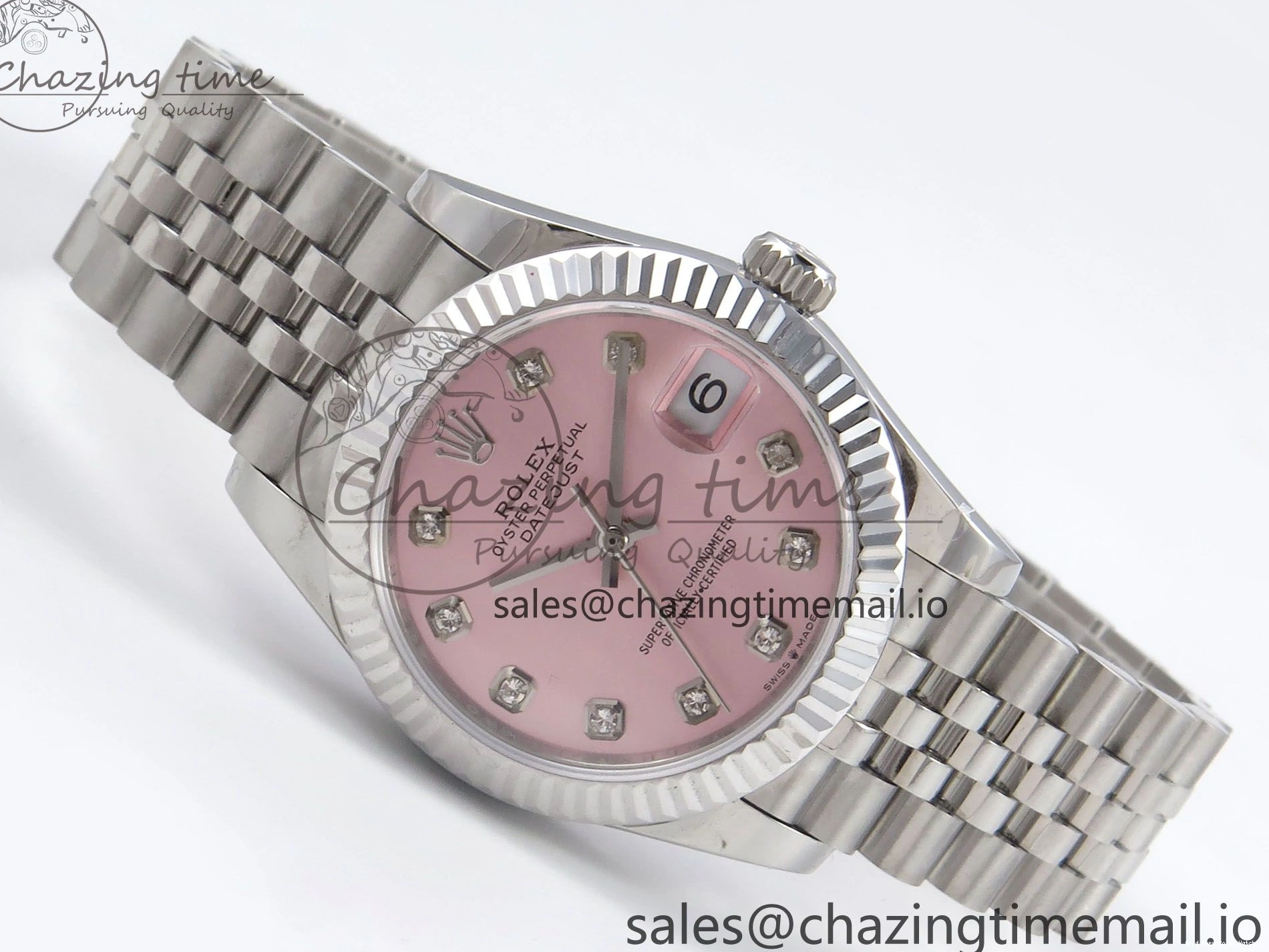 Best AAA Replica Sites A Best Bracelet Steel 1:1 GMF Diamonds 278274 Jubilee DateJust Fashionable Pink Dial on 31 SS Edition 904L 1164 0110